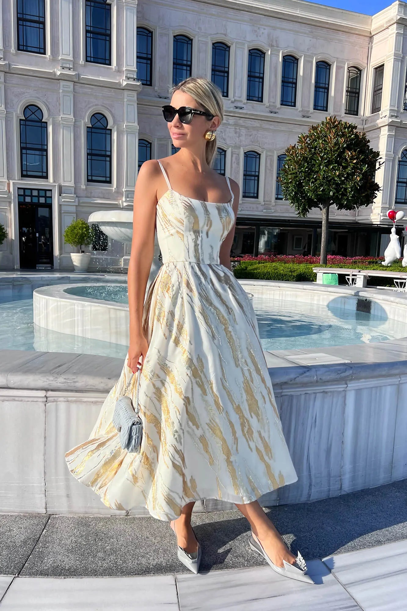 Vestido Midi Tomara Que Caia de Jacquard com Corset